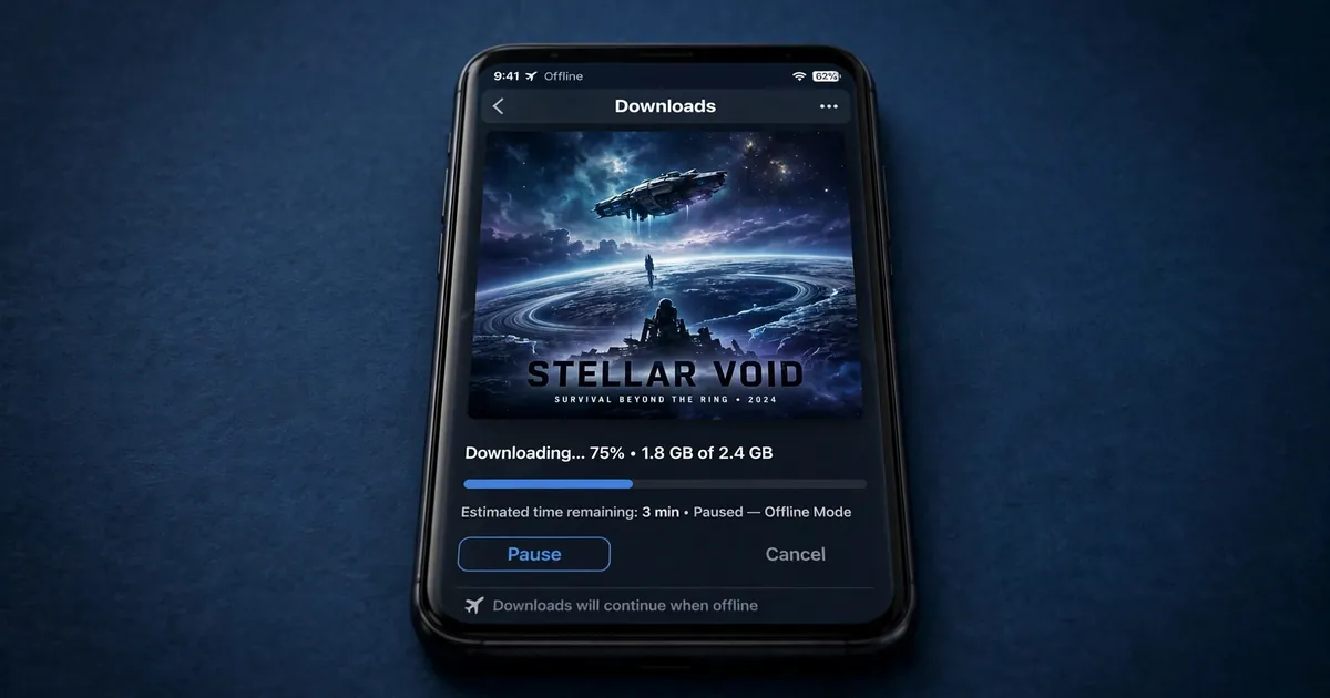 Downloading movies for offline watching in HiStream app