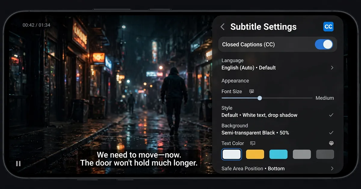 Fixing missing subtitles with CC settings in HiStream